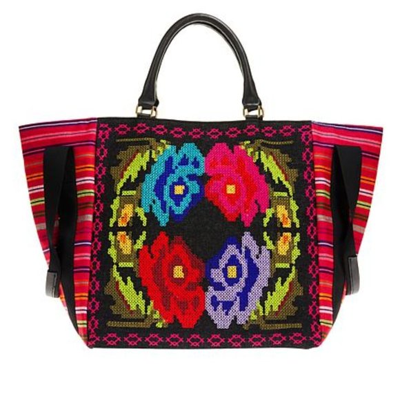 🎁 Clever Carriage Company Eclectic Shopper Satchel - Picture 1 of 9